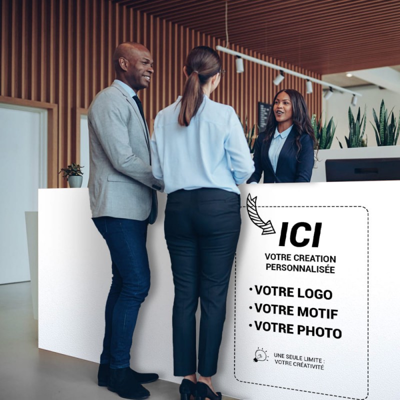 Revêtement adhésif personnalisé blanc mat