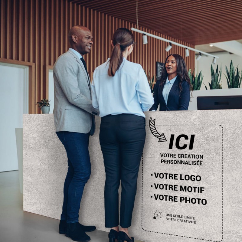 Revêtement adhésif personnalisé pierre grise