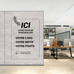 Revêtement adhésif personnalisé pierre grise