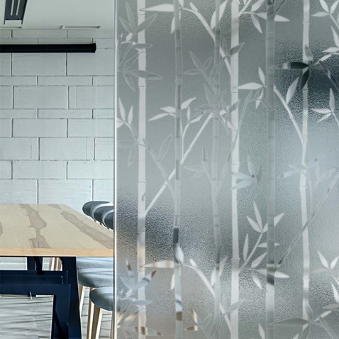 Film électrostatique à motif bambous