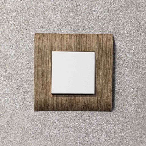 Sticker bois de chêne pour prise et interrupteur