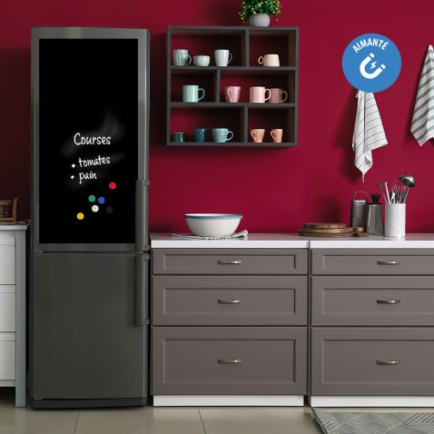 Sticker ardoise pour frigo partie haute