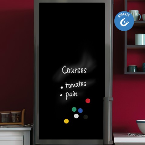 Sticker ardoise pour frigo partie haute