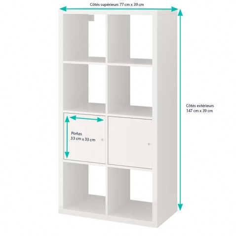 Revêtement adhésif pour étagère ikea Kallax