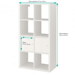 Revêtement adhésif pour étagère ikea Kallax
