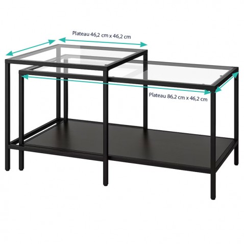 Revêtement adhésif pour table basse ikea Vittsjo