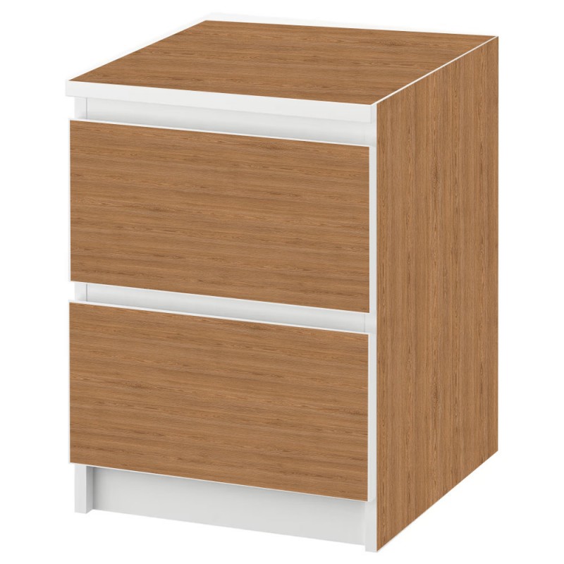 Revêtement adhésif pour table de nuit ikea Malm