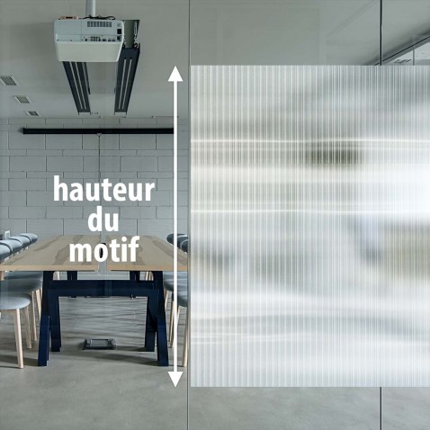 Film électrostatique effet verre estriado