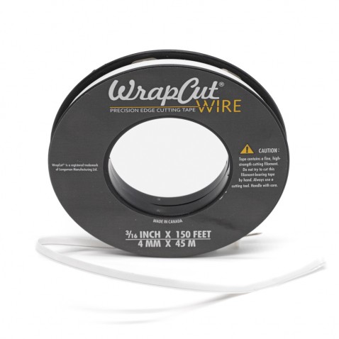 Fil de découpe épais pour revêtement adhésif