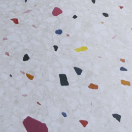 Papier peint adhésif effet terrazzo beige