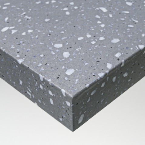 Papier peint adhésif effet terrazzo gris