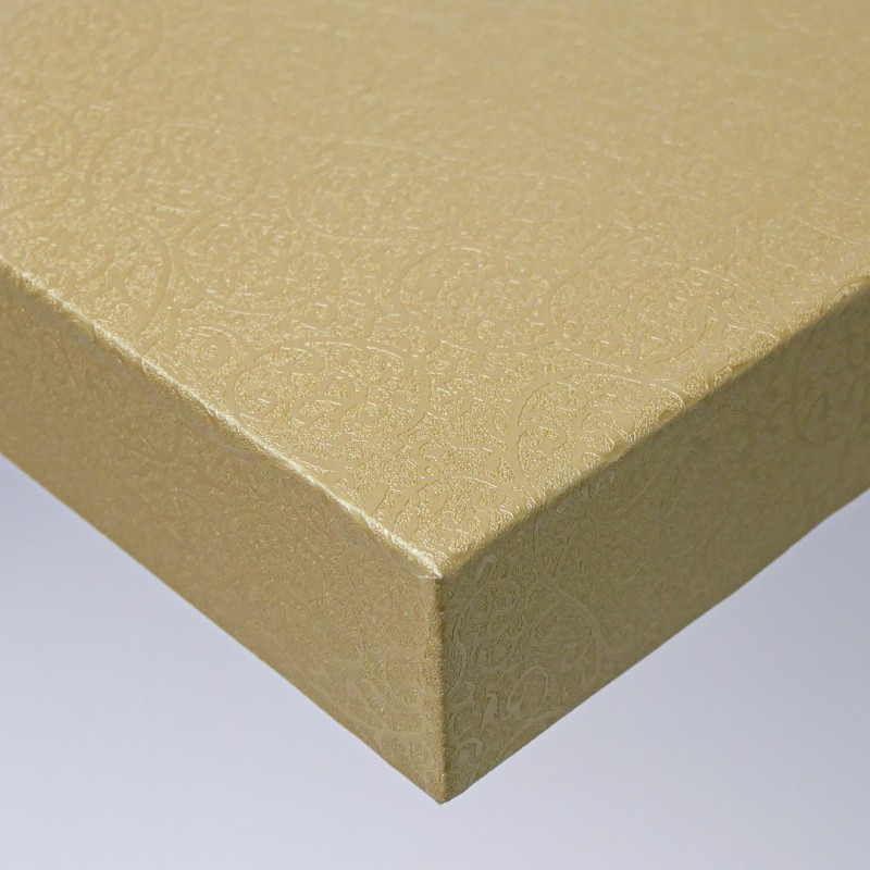 Revêtement mural arabesque doré métallisé