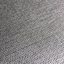 Revêtement mural tissage argent métallisé