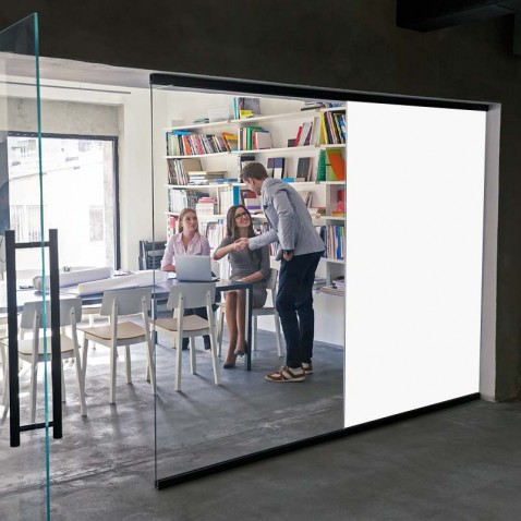 Film semi-occultant blanc pour fenêtre