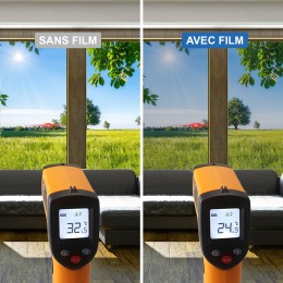 Film solaire anti chaleur pour double vitrage meilleure performance 3M Prestige - Transparent