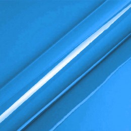 Vinyle covering bleu brillant pour surface plane avec colle airflow