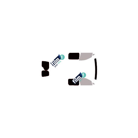 Kit film solaire prédécoupé Volkswagen Caddy (5) utilitaire 5/6 portes (depuis 2021) 2 vitres fixes et 2 portes arriéres