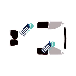 Kit film solaire prédécoupé Volkswagen Caddy (5) utilitaire 5/6 portes (depuis 2021) 2 vitres fixes et 2 portes arriéres