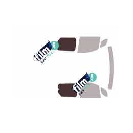 Kit film solaire prédécoupé Renault Kangoo (3) Court 5/6 portes (depuis 2021) cabine approfondie , vitres entrebaillantes