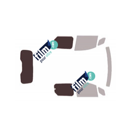 Kit film solaire prédécoupé Renault Kangoo (3) Court Hayon 4/5 portes (depuis 2021) cabine approfondie, vitres entrebaillantes avec hayon