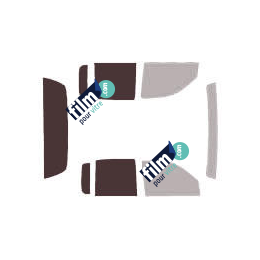 Kit film solaire prédécoupé Dodge Dakota (2) quad Cab pick-up 4 portes (1997 - 2004)