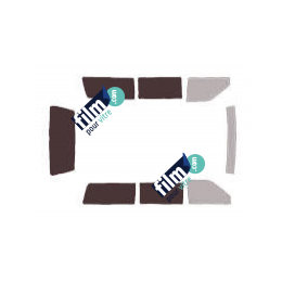 Kit film solaire prédécoupé Dodge Gran Caravan (2) hayon 5 portes (1991 - 1995)