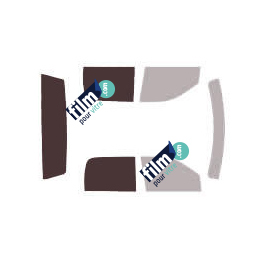 Kit film solaire prédécoupé Dodge Ram (4) Crew Cab pick-up 4 portes (2009 - 2018) Lunette fixe