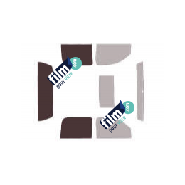 Kit film solaire prédécoupé Gmc Sierra (3) Crew Cab pick-up 4 portes (2007 - 2013)