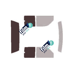 Kit film solaire prédécoupé Gmc Sierra (2) Extended Cab pick-up 2 portes (1999 - 2006)