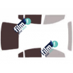 Kit film solaire prédécoupé Saturn Aura berline 4 portes (2006 - 2011)