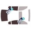Kit film solaire prédécoupé Subaru Legacy (5) berline 4 portes (2009 - 2015)