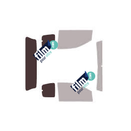 Kit film solaire prédécoupé Isuzu D-Max (2) Space-Cab pick-up 4 portes (2012 - 2021)