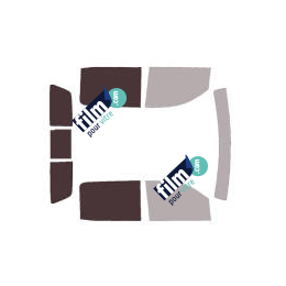 Kit film solaire prédécoupé Chevrolet Silverado (3) Crew Cab pick-up 4 portes (2013 - 2018)