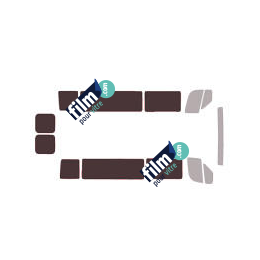 Kit film solaire prédécoupé Dodge RAM ProMaster (1) minibus 5 portes (depuis 2014) vitres fixes