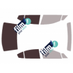 Kit film solaire prédécoupé Subaru Impreza (4) WRX berline 4 portes (2014 - 2017)