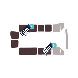 Kit film solaire prédécoupé Iveco Daily (3) moyen minibus 5 portes (1999 - 2014) vitres coulissantes