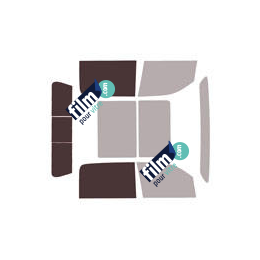 Kit film solaire prédécoupé Dodge Ram (5) Crew Cab long pick-up 4 portes (depuis 2018) lunette 3 parties