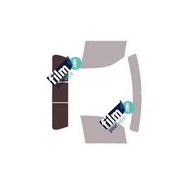 Kit film solaire prédécoupé Dodge Ram (5) simple Cab pick-up 2 portes (depuis 2018) lunette 3 parties