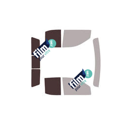 Kit film solaire prédécoupé Chevrolet Silverado (4) double cabine pick-up 4 portes (depuis 2019) lunette 3 parties