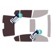 Kit film solaire prédécoupé Acura RLX (2) berline 4 portes (depuis 2020)