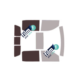 Kit film solaire prédécoupé Gmc 2500-3500 Sierra (4) Crew Cab pick-up 4 portes (2014 - 2019)