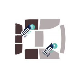 Kit film solaire prédécoupé Gmc 2500-3500 Sierra (4) double cabine pick-up 4 portes (2014 - 2019)