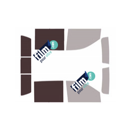 Kit film solaire prédécoupé Gmc 2500-3500 Sierra (5) Crew Cab pick-up 4 portes (depuis 2019)