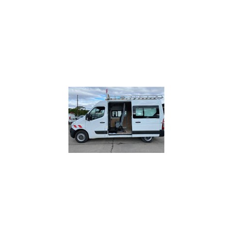 Kit film solaire prédécoupé Renault Master (3) L2/L3/L4 utilitaire 5 portes (2010 - 2019) Cabine rallongée.1 porte latérale et vitres coulissantes