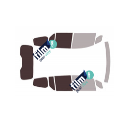 Kit film solaire prédécoupé Nissan Townstar (1) court ludospace 5 portes (depuis 2021) vitres descendantes & hayon