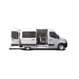 Kit film solaire prédécoupé Renault Master (3) L1 / L2/ L3/ L4 utilitaire 5 portes (depuis 2019) 1 porte latérale avec 2 vitres latérales et 2 portes AR