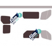 Kit film solaire prédécoupé Renault Master (3) L1 / L2/ L3/ L4 utilitaire 5 portes (depuis 2019) 1 porte latérale avec 2 vitres latérales et 2 portes AR