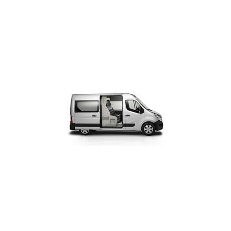 Kit film solaire prédécoupé Renault Master (3) L1 / L2/ L3/ L4 utilitaire 6 portes (depuis 2019) 2 portes latérales avec 2 vitres latérales et 2 portes arrières