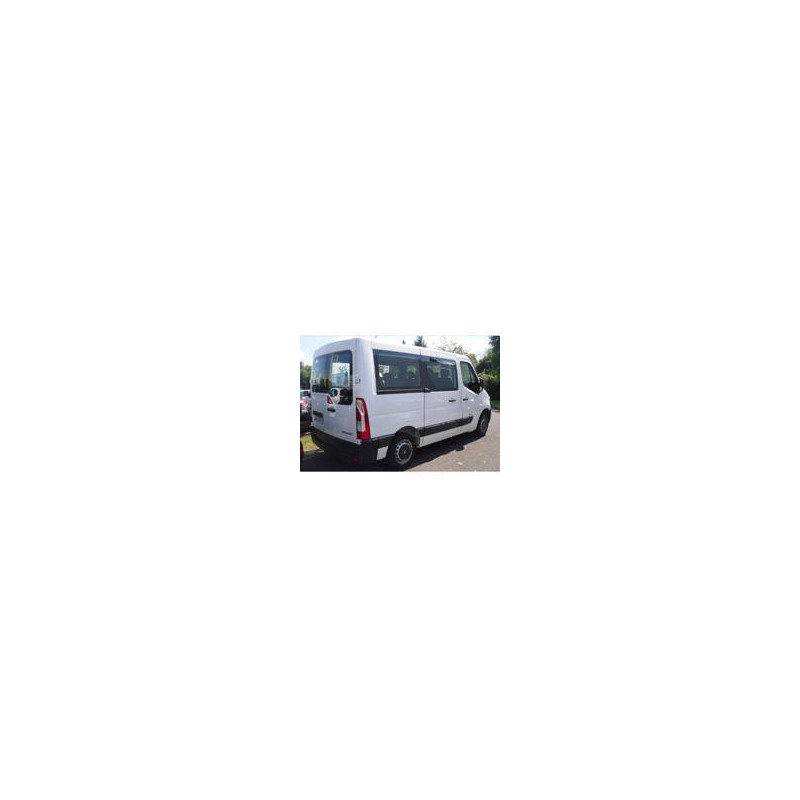 Kit film solaire prédécoupé Renault Master (3) L2 minibus 6 portes (depuis 2019) tout vitré avec 2 portes latérales et vitres fixes