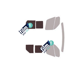 Kit film solaire prédécoupé Renault Master (3) L1 utilitaire 5 portes (depuis 2019) Cabine rallongée.1 porte latérale et vitres coulissantes